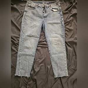 High Rise Ankle Jeans